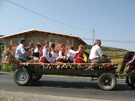 Covasna, Pferdewagen